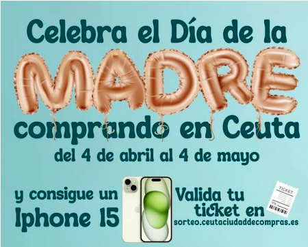 Rosario Andreu, ganadora del iphone del sorteo del 'Centro Comercial Abierto_ por el Día de la Madre