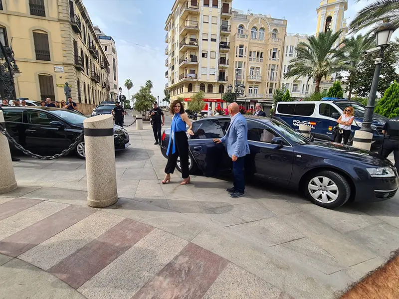 Isabel D&iacute;az Ayuso a su llegada de Ceuta / Laura Ortiz