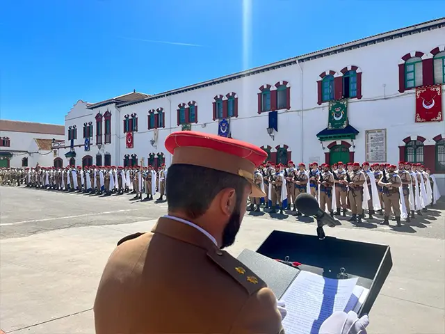 Acto de la toma del mando del Tabor Tetuan / Cedida