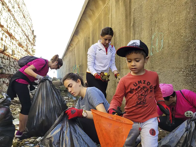 Recogida de Ceuta sin Pl&aacute;stico en Santa Catalina