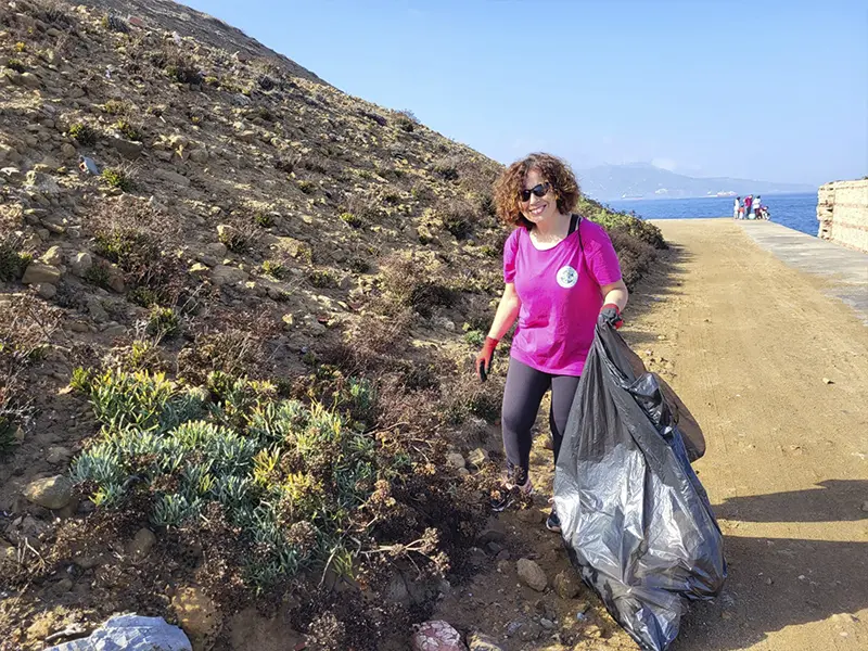 Recogida de Ceuta sin Pl&aacute;stico en Santa Catalina