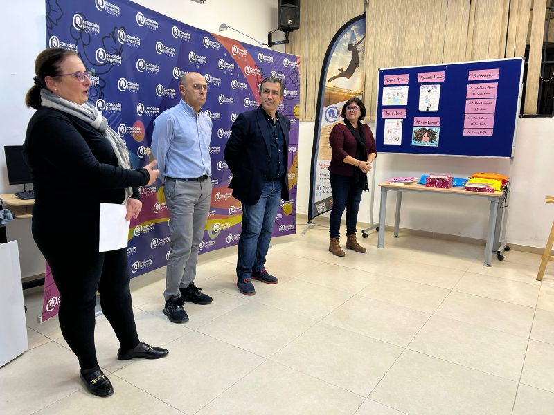 Eva Rodr&iacute;guez, Francisco Escobar, Carlos Rontom&eacute; y Matilde Miaja, antes de la entrega de premios/ Dani Hern&aacute;ndez