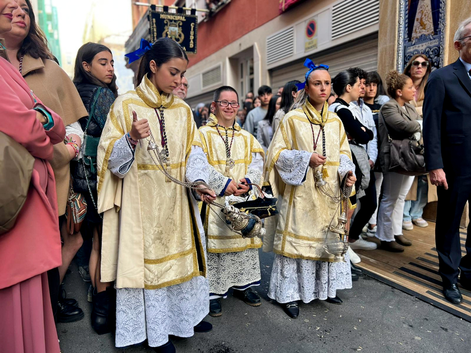 Salida procesional de la Hermandad de Nuestro Padre Jes&uacute;s de la Flagelaci&oacute;n y Mar&iacute;a Sant&iacute;sima de la Caridad 2023 / Daniel Hern&aacute;ndez