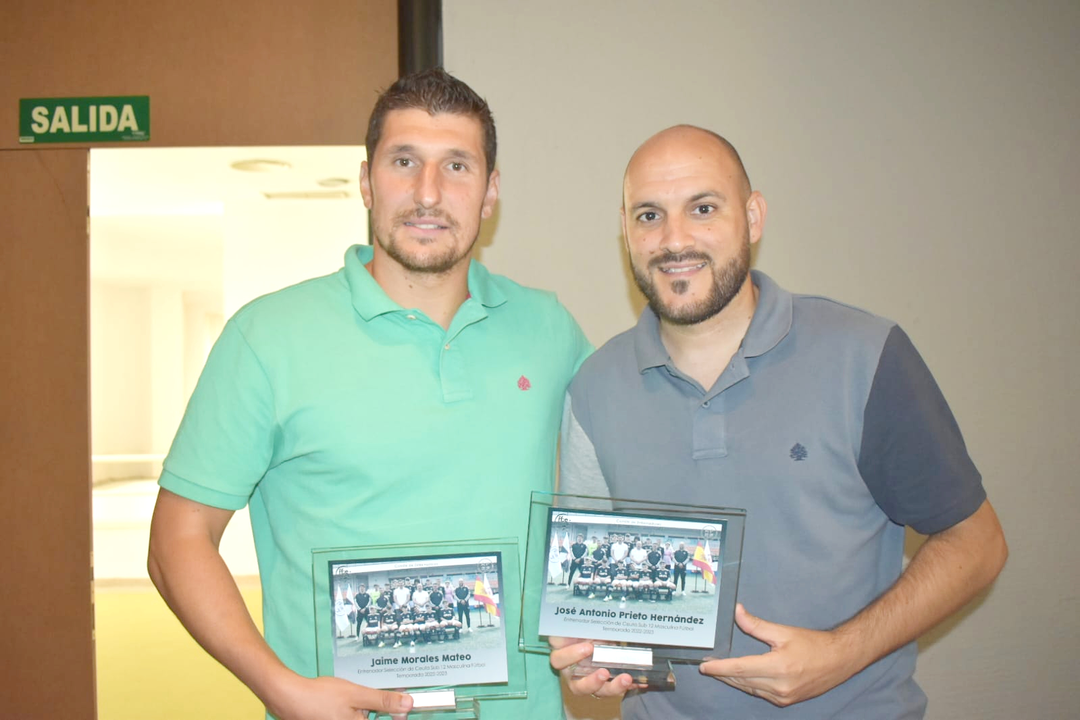 Jaime Morales junto a Antonio Prieto en la pasada Gala del Entrenador