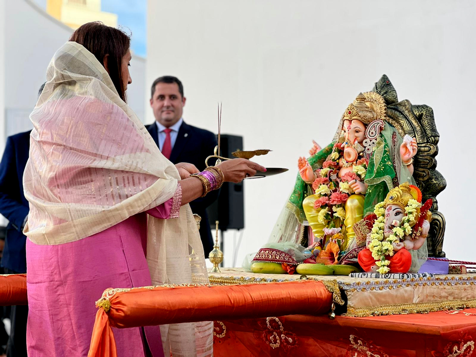 Celebraci&oacute;n del Se&ntilde;or Ganesh. Foto: Daniel Hern&aacute;ndez