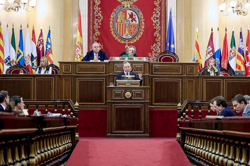 El presidente Vivas interviene en el Senado (10)