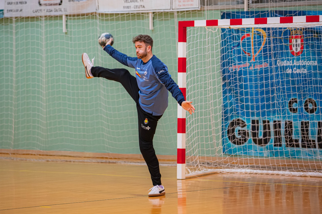 Gonzalo P&eacute;rez de Vargas, portero de la Selecci&oacute;n Espa&ntilde;ola de Balonmano