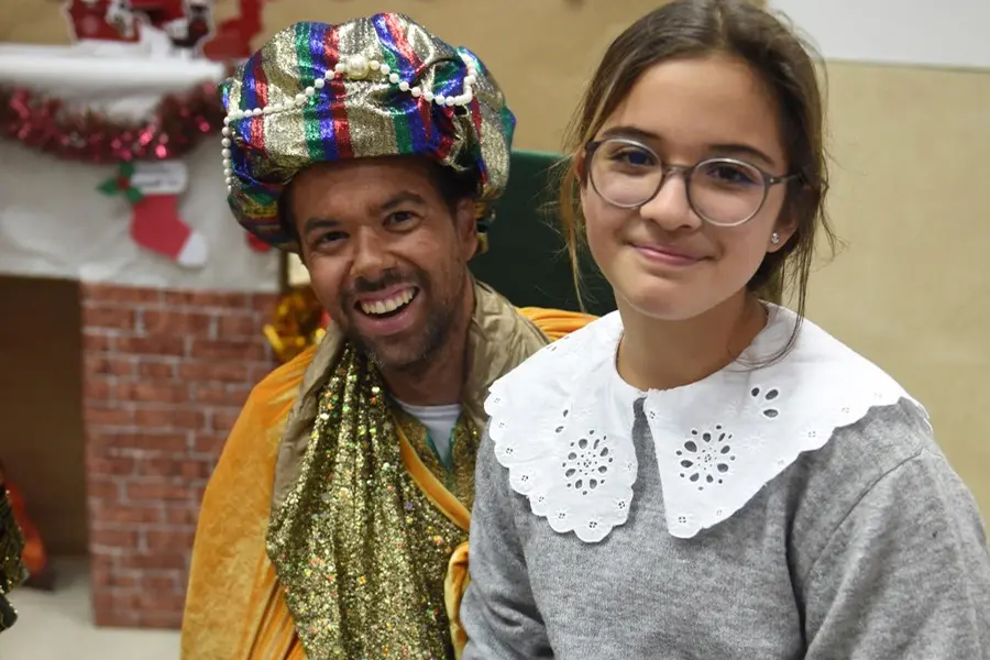 Visita de SSMM los Reyes Magos al Mixto