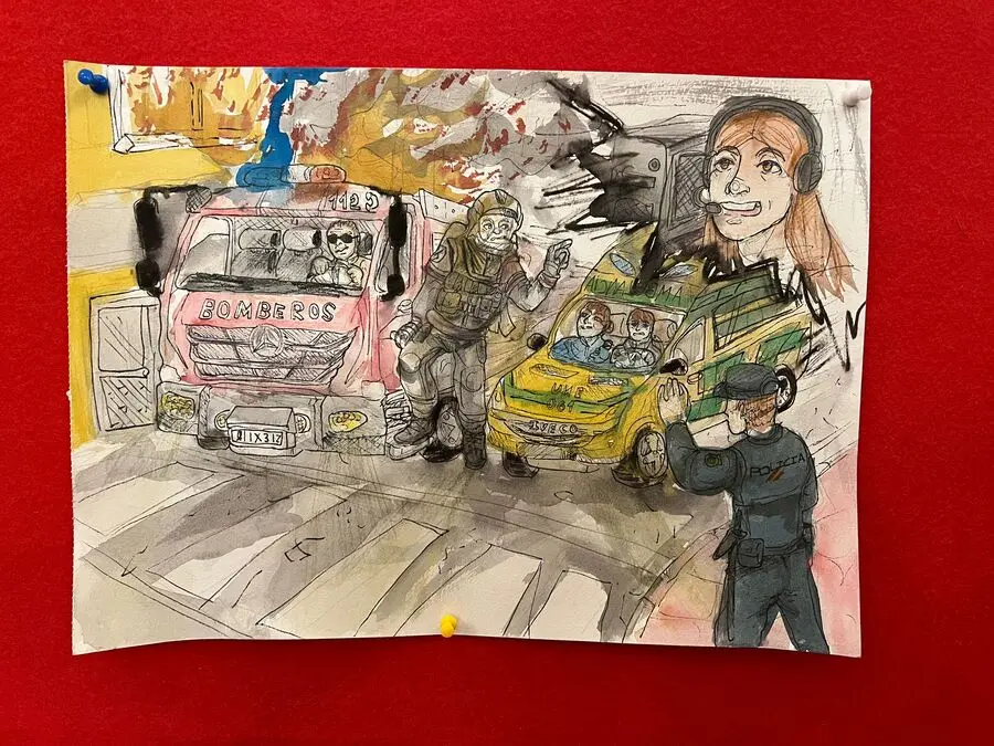 Entrega de premios del Concurso de dibujo del 112 / Daniel Hern&aacute;ndez