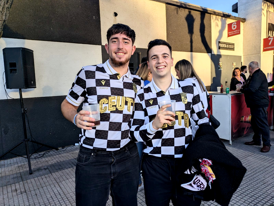Aficionados de la AD Ceuta FC en la Copa del Rey
