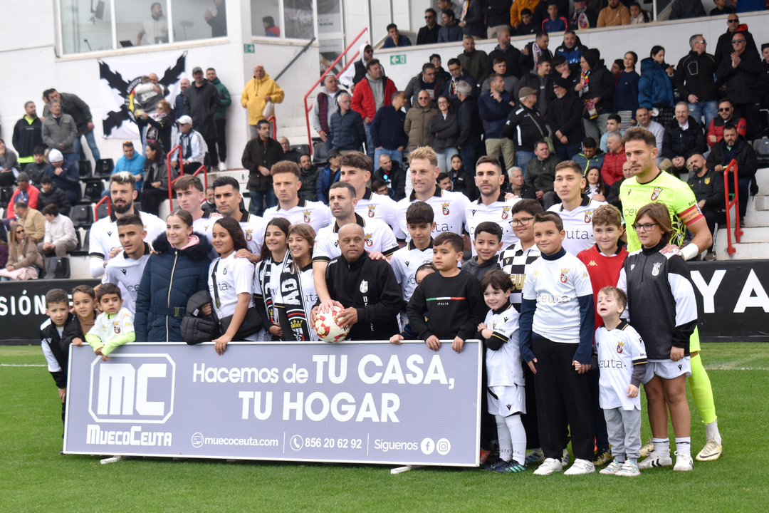 Once inicial de la AD Ceuta FC ante el Castilla 