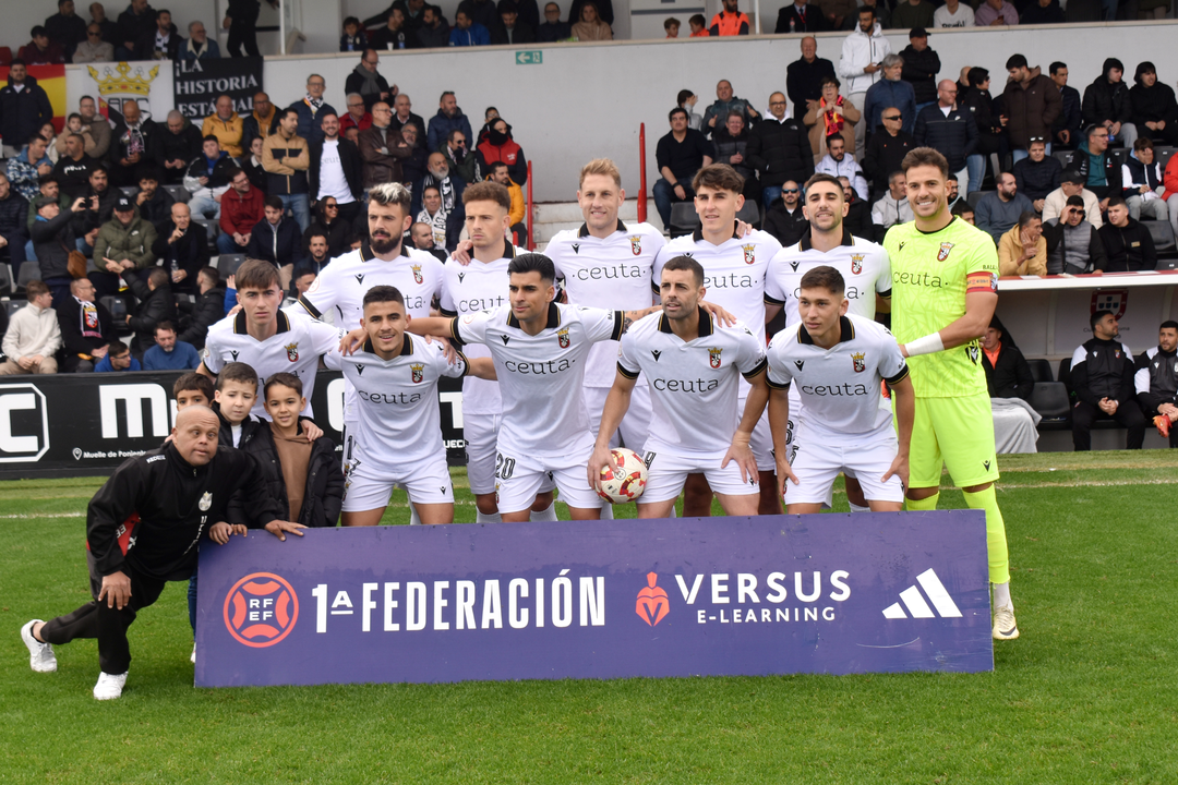 Once inicial de la ADCeuta FC ante el Castilla 