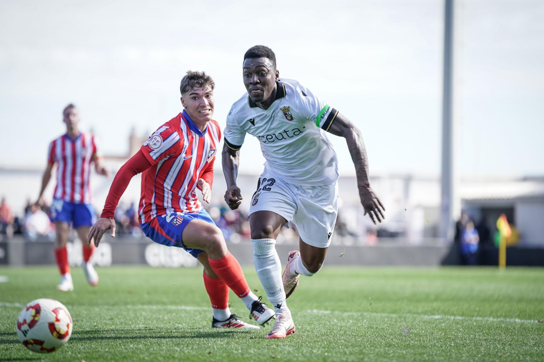 Kon&eacute;, clave en el triunfo de la AD Ceuta FC frente al filial del Atleti