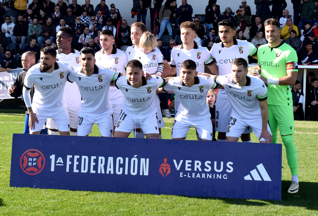 Once inicial de la AD Ceuta FC ante el filial del Atleti 