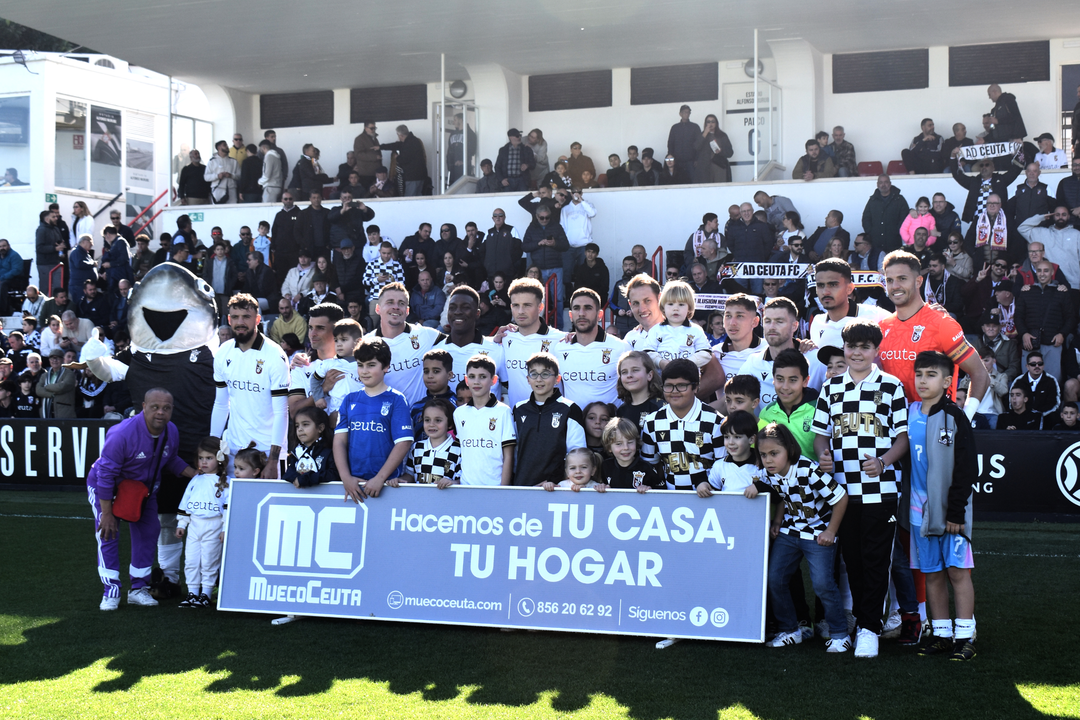 Once inicial de la AD Ceuta FC en el Murube frente al Algeciras CF