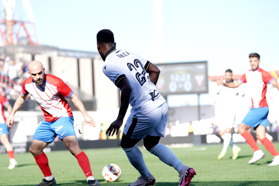 Kon&eacute;, autor del 1-0 ante el Algeciras CF / Foto: AD Ceuta FC - Zaki