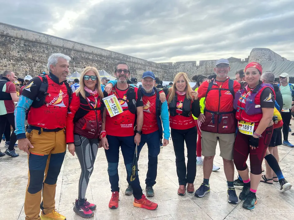 Equipo de Melilla durante la previa a la salida de la IX Cuna de la Legi&oacute;n - Alma Palomino