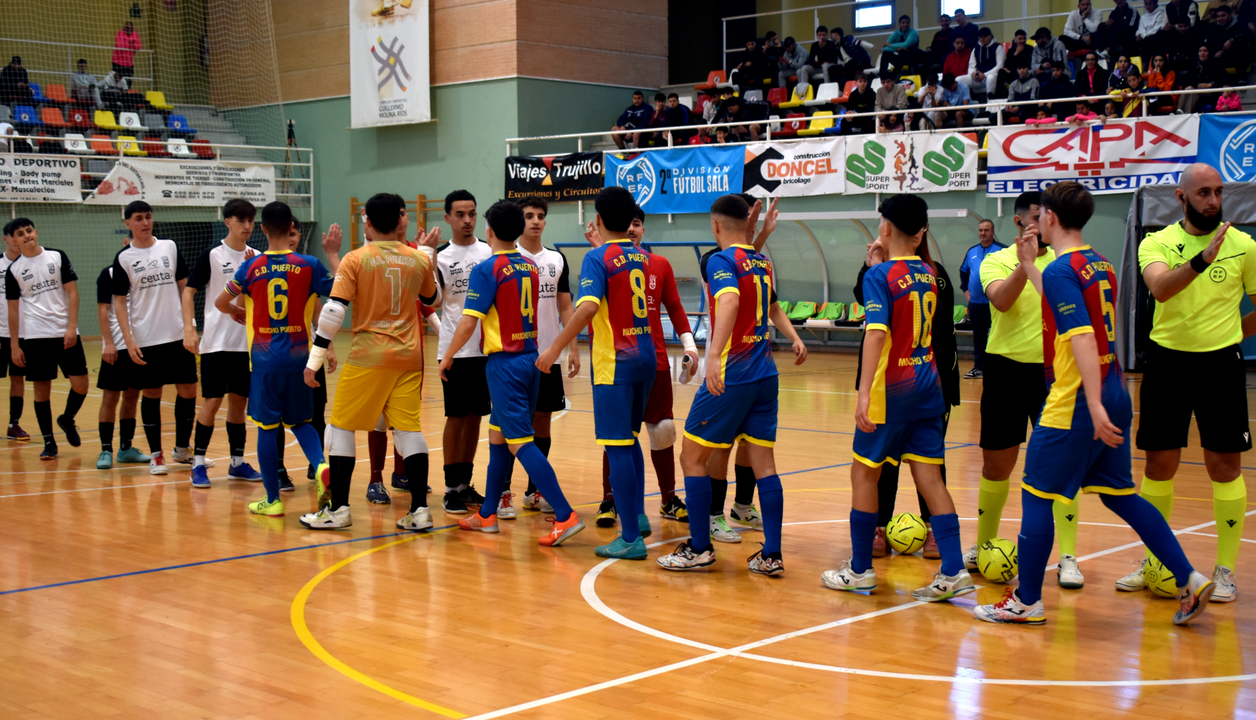 Derbi caballa en la Divisi&oacute;n de Honor Juvenil entre el Deportivo Ceut&iacute; y el CD Puerto (2)