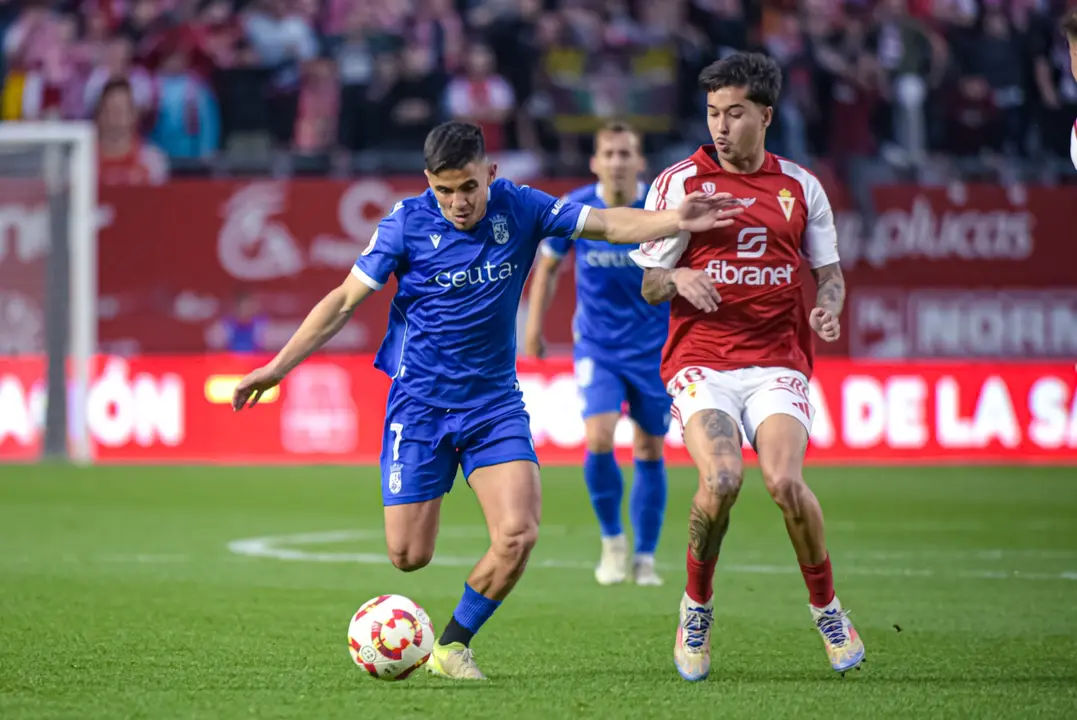 Encuentro entre el Real Murcia y la AD Ceuta FC en la Nueva Condomina. Foto: AD Ceuta FC