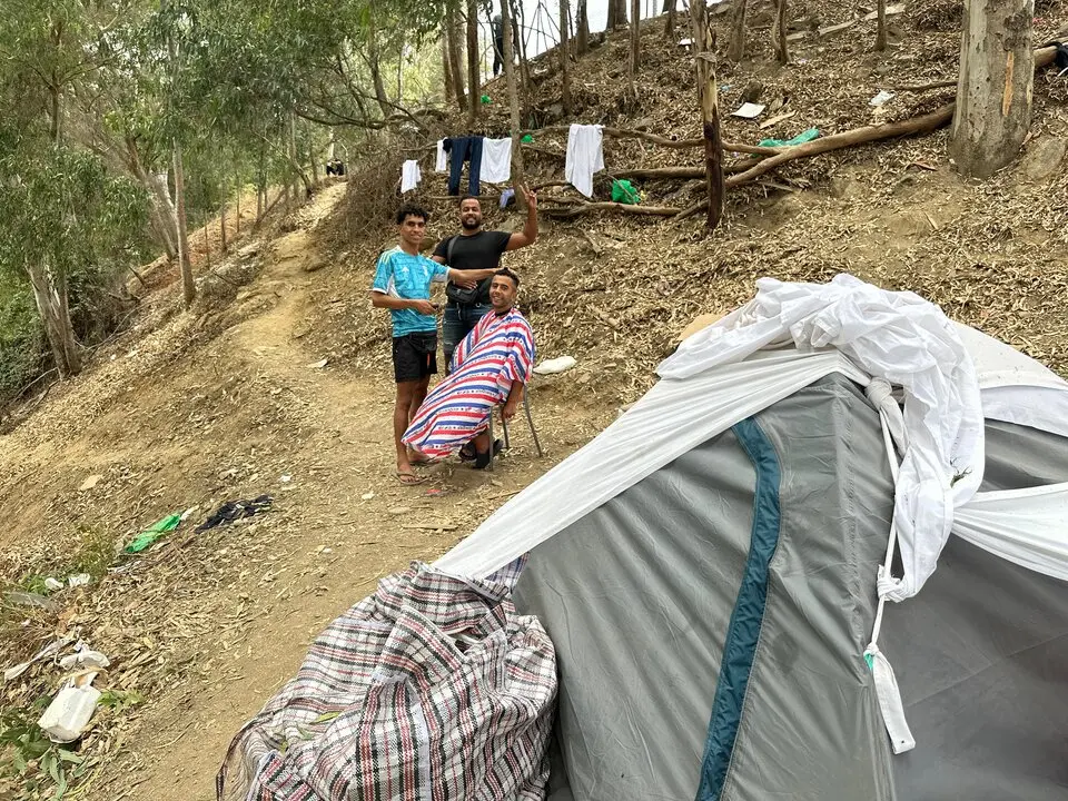 Inmediaciones del Centro de Estancia Temporal de Inmigrantes. CETI: Mohamed Ettouileb