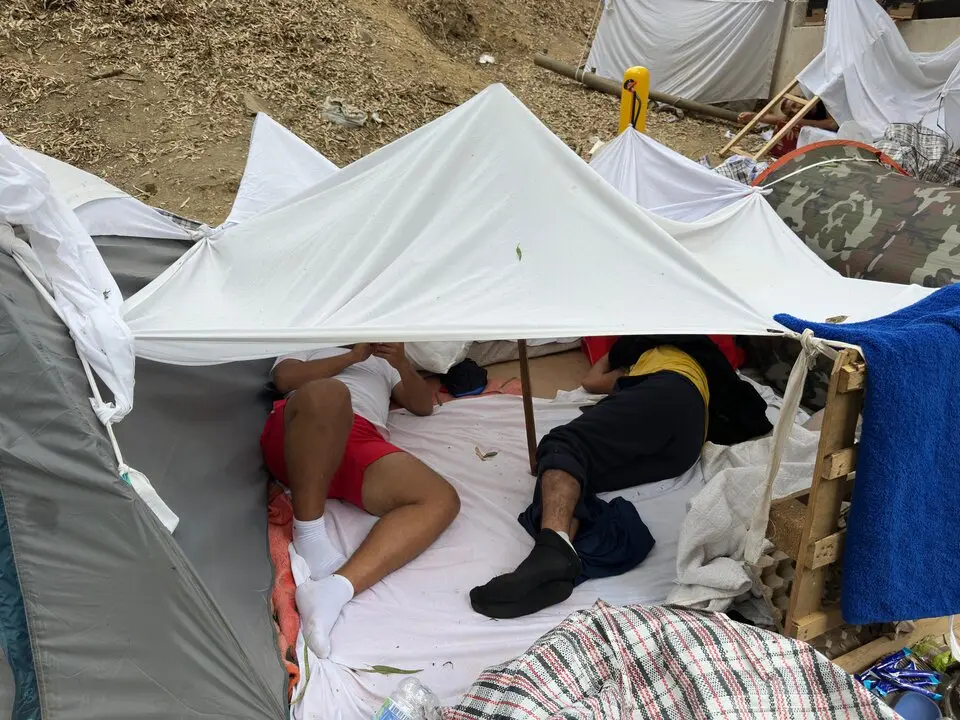 Inmediaciones del Centro de Estancia Temporal de Inmigrantes. CETI: Mohamed Ettouileb