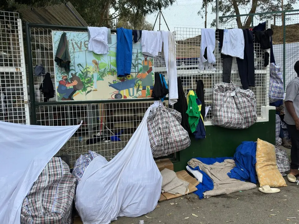 Inmediaciones del Centro de Estancia Temporal de Inmigrantes. CETI: Mohamed Ettouileb