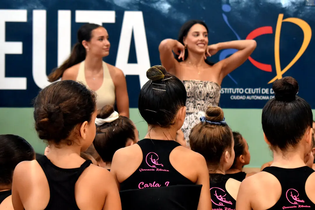 La gimnasia r&iacute;tmica de Ceuta, de fiesta con la visita de las medallistas  (2)