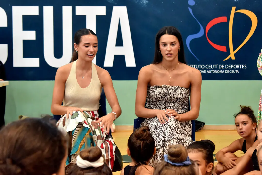 La gimnasia r&iacute;tmica de Ceuta, de fiesta con la visita de las medallistas  (1)