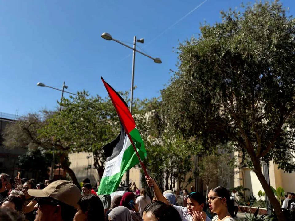 Concentraci&oacute;n de los estudiantes en favor de Palestina y del pueblo de Gaza (6)