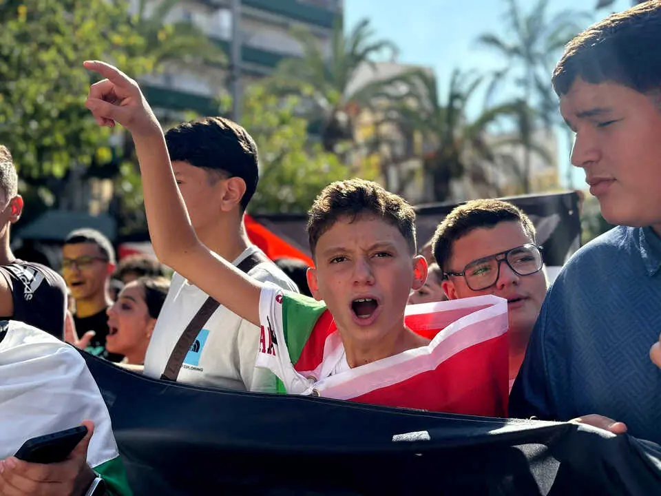 Concentraci&oacute;n de los estudiantes en favor de Palestina y del pueblo de Gaza (2)