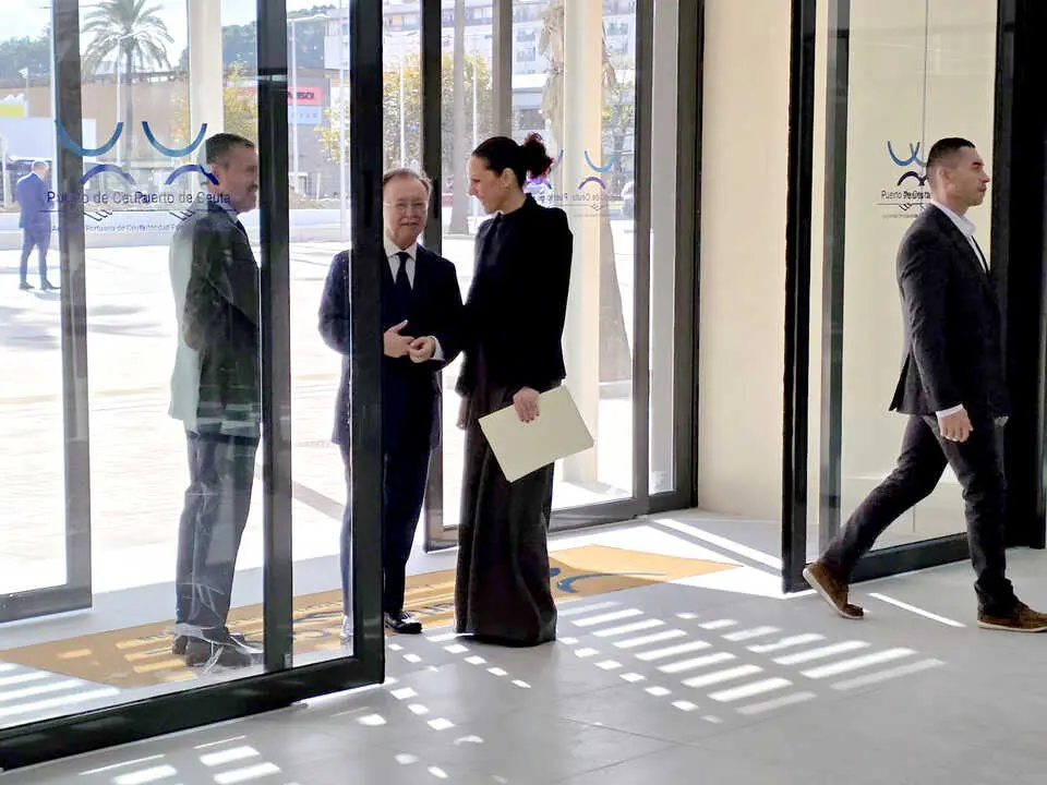 Im&aacute;genes de la visita del presidente del Gobierno, Pedro S&aacute;nchez, a la nueva Estaci&oacute;n Mar&iacute;tima de Ceuta