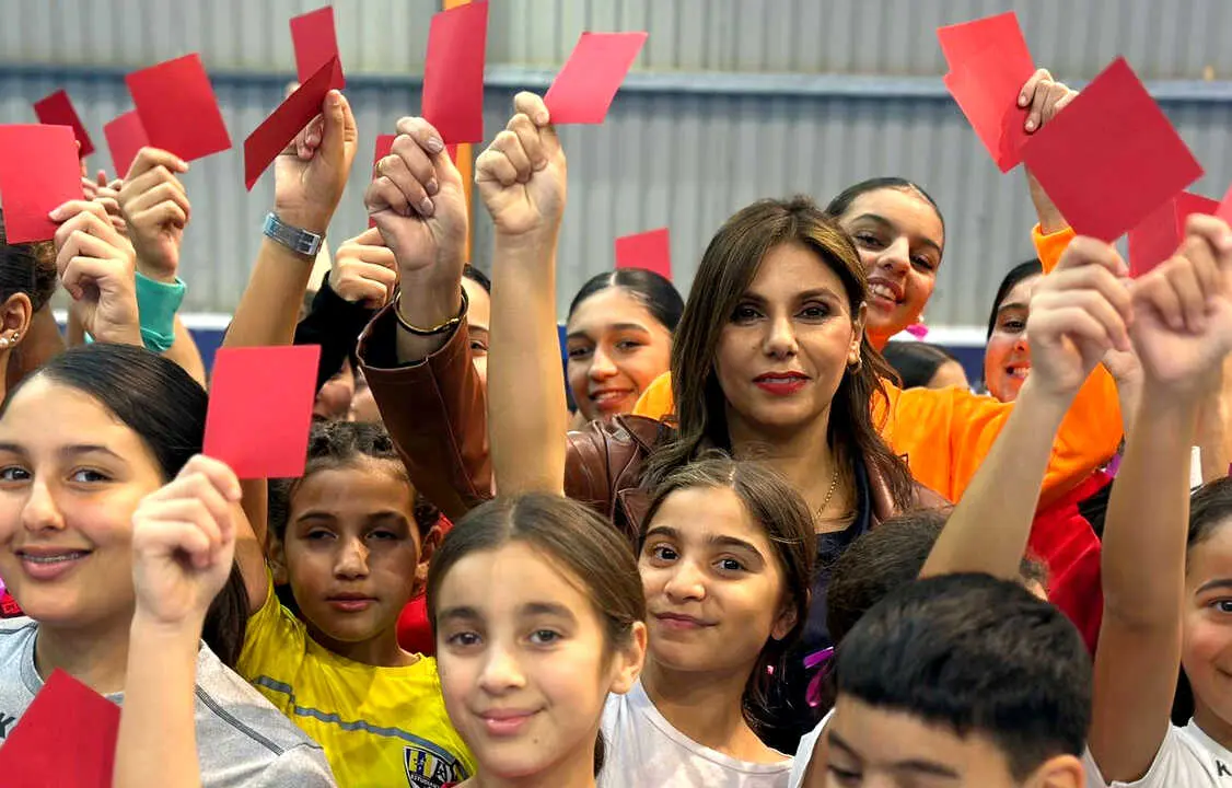El Club Balonmano Ram&oacute;n y Cajal dice 'No' a la Violencia de G&eacute;nero (13)