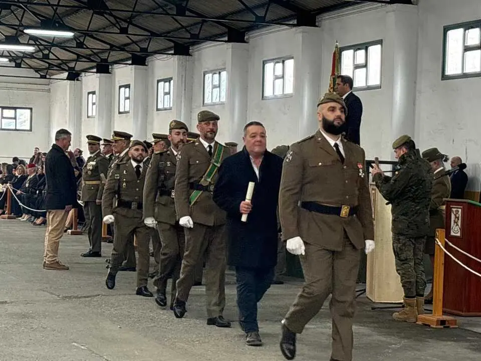 Para militar en honor a San Juan Bosco,  patr&oacute;n de Cuerpo de Especialistas del Ejercito de Tierra. Foto; Alma Palomino