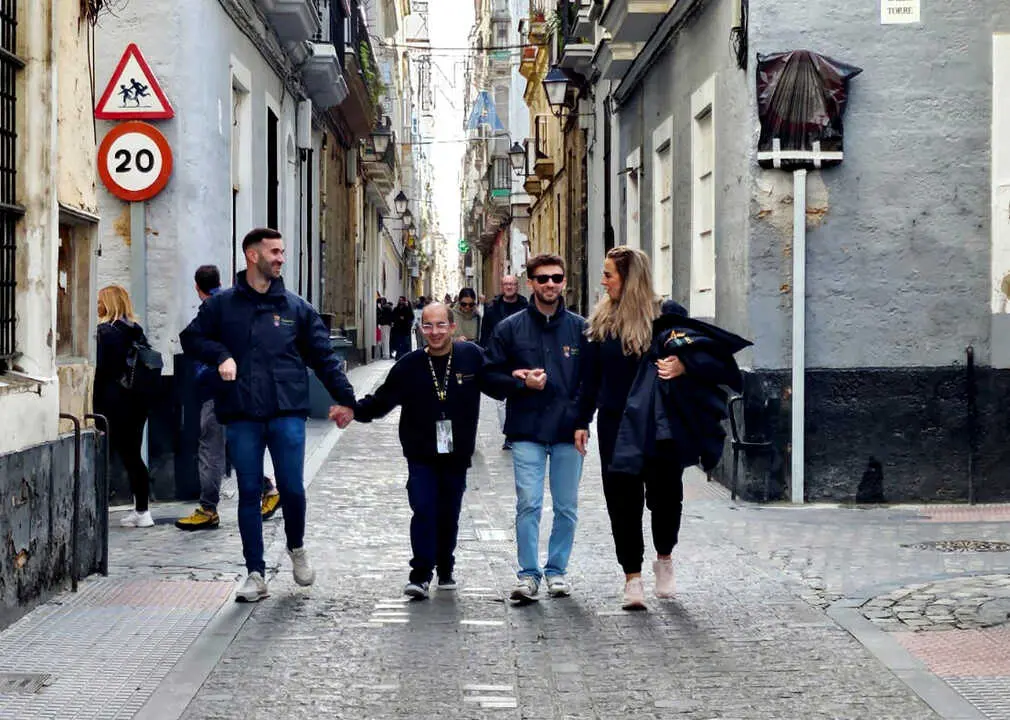 Equipo de la AD Ceuta FC de la Liga Genuine en C&aacute;diz  (7)