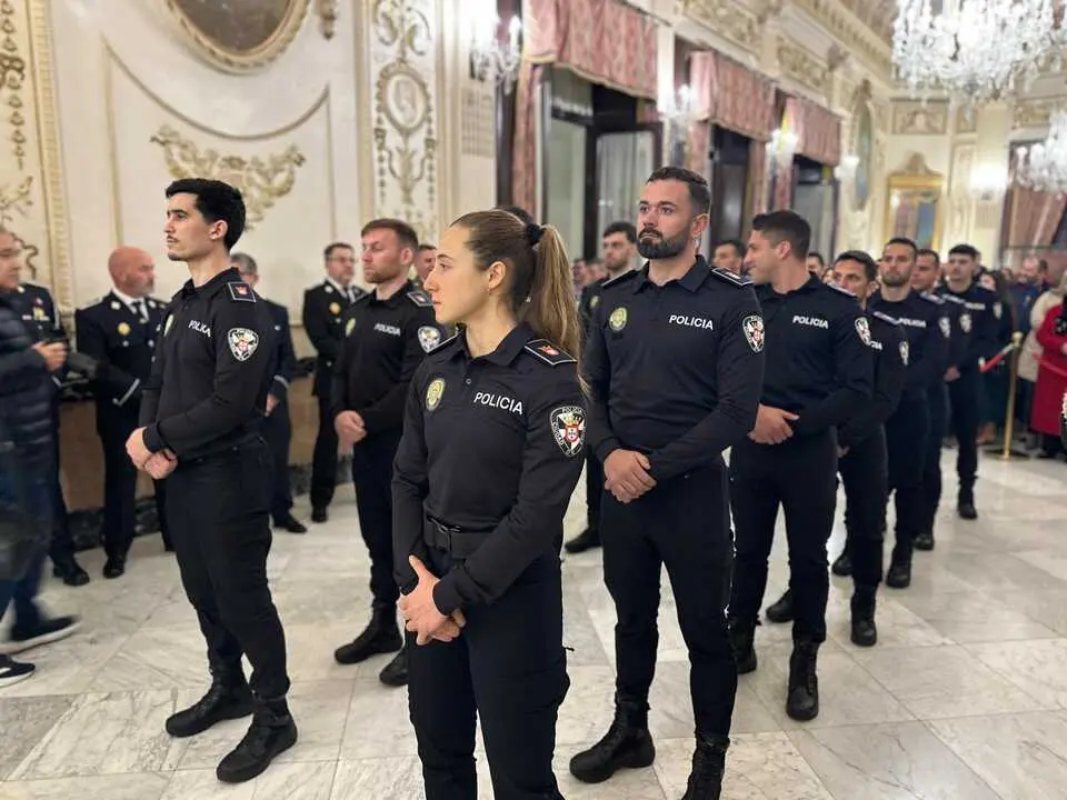 Presentaci&oacute;n de los nuevos Polic&iacute;as Locales de Ceuta. Foto: Mohamed Ettouileb