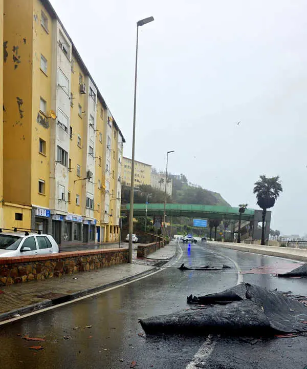 Efectos de la borrasca Leonardo este jueves