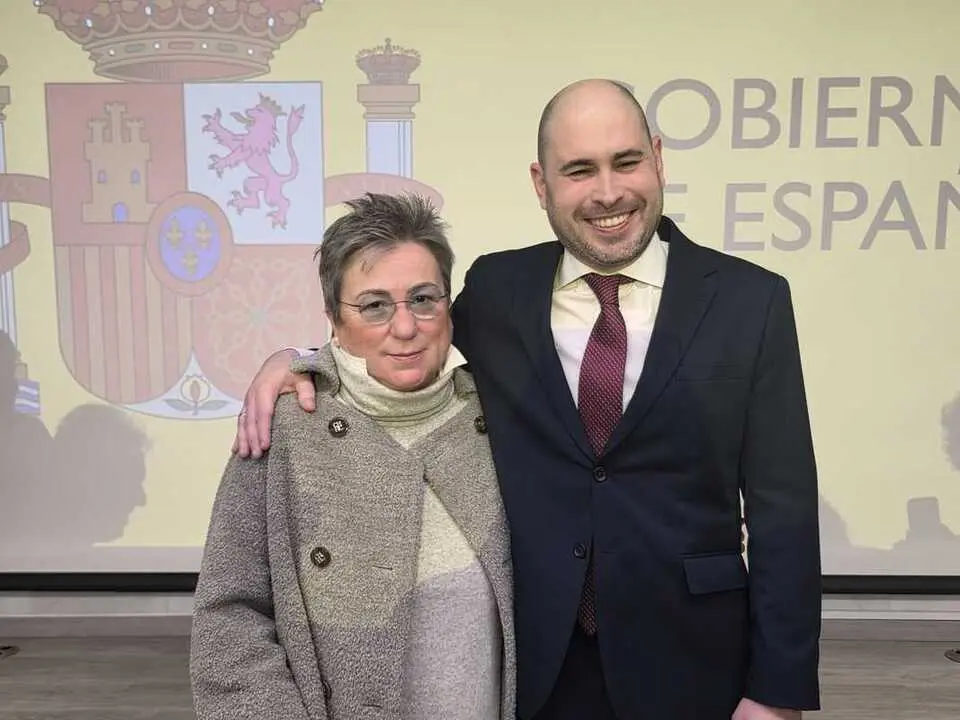 To&ntilde;i Palomo junto a Miguel &Aacute;ngel P&eacute;rez Triano. Foto: Laura Ortiz