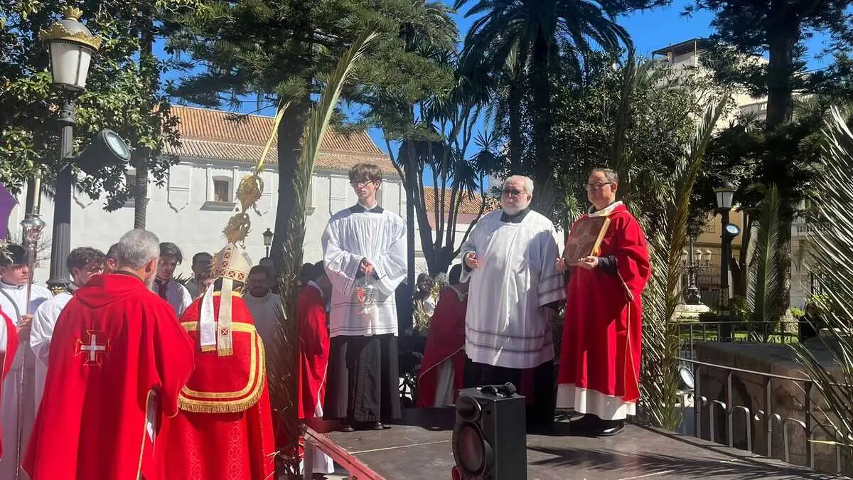 Bendici&oacute;n de palmas del Domingo de Ramos / Andr&eacute;s Illescas