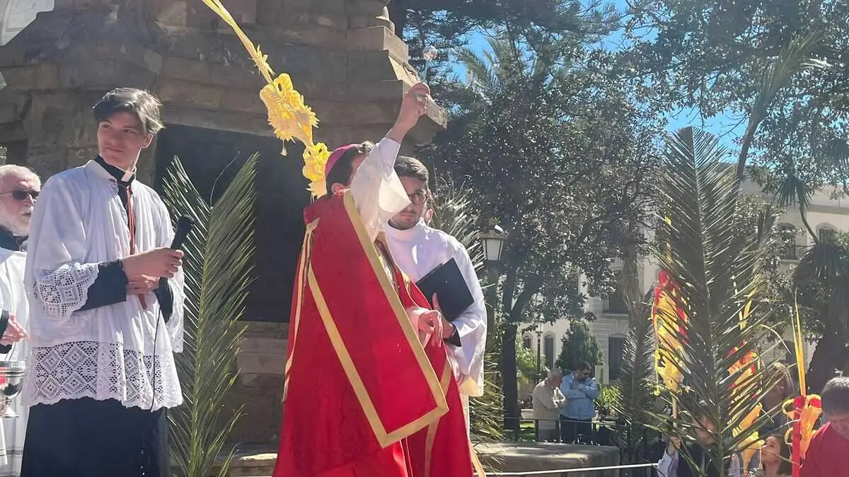 Bendici&oacute;n de palmas del Domingo de Ramos / Andr&eacute;s Illescas