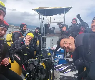 Integrantes del club de buceo Pez Globo y Burbujas durante este fin de semana / Burbujas
