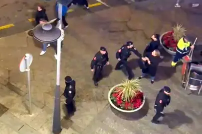 La Polic&iacute;a Local carga tras la victoria de Marruecos este s&aacute;badi