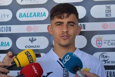 Aisar, jugador de la AD Ceuta FC