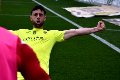 Rodri R&iacute;os celebrando el gol en C&oacute;rdoba. Foto: Abdeselam Mohamed