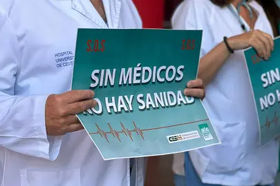 Concentraci&oacute;n en la Huelga de M&eacute;dicos / Archivo