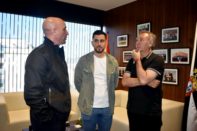 Luis Medina Cantalejo junto a Antonio Pozo y Luis Rubiales
