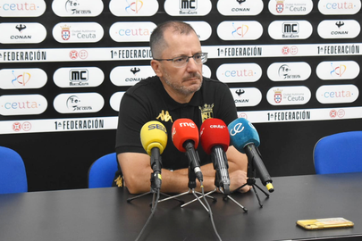 Jos&eacute; Juan Romero tras la victoria ante el CD Alcoyano 