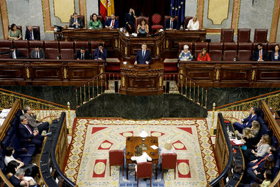 Alberto N&uacute;&ntilde;ez Feij&oacute;o durante su discurso de este viernes ante el Congreso / Congreso.es