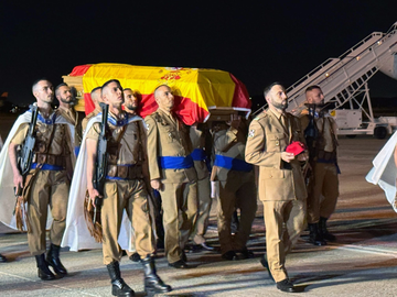 Llegada de los restos del militar a Torrej&oacute;n de Ardoz/ Foto: Ej&eacute;rcito de Tierra