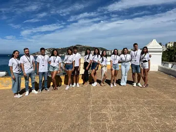Visita a la Puerta Califal de los aspirantes a Miss Mundo y Mister International Ceuta / Daniel Hern&aacute;ndez