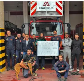 Los Bomberos, de camino a Valencia